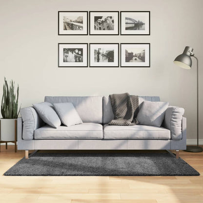 Tappeto OVIEDO a Pelo Corto Antracite 80x150 cm - homemem39