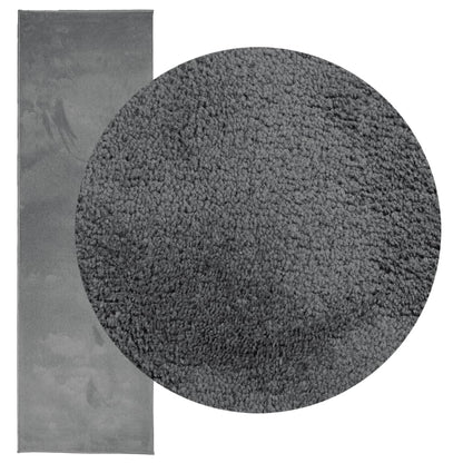 Tappeto OVIEDO a Pelo Corto Antracite 80x250 cm - homemem39