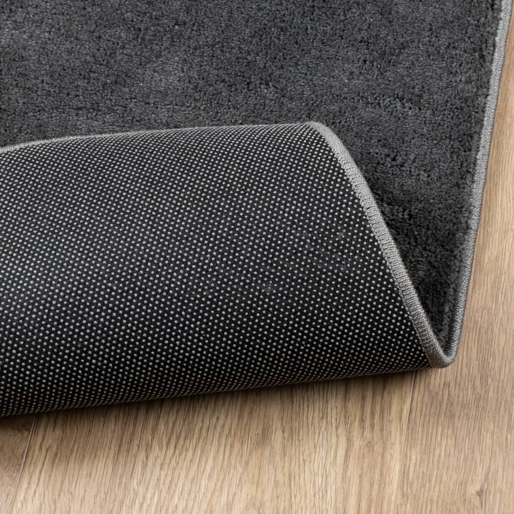 Tappeto OVIEDO a Pelo Corto Antracite 120x170 cm - homemem39