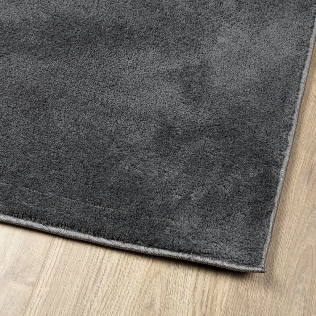 Tappeto OVIEDO a Pelo Corto Antracite 140x200 cm - homemem39
