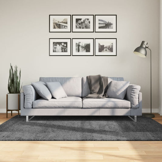 Tappeto OVIEDO a Pelo Corto Antracite 140x200 cm - homemem39