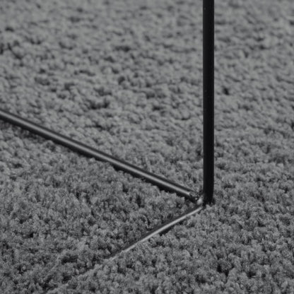 Tappeto OVIEDO a Pelo Corto Antracite Ø 120 cm - homemem39