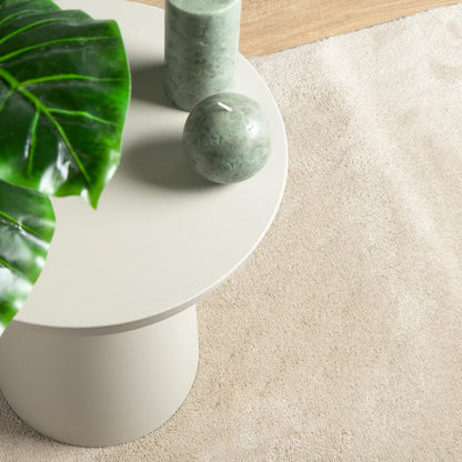 Tappeto OVIEDO a Pelo Corto Beige 120x120 cm