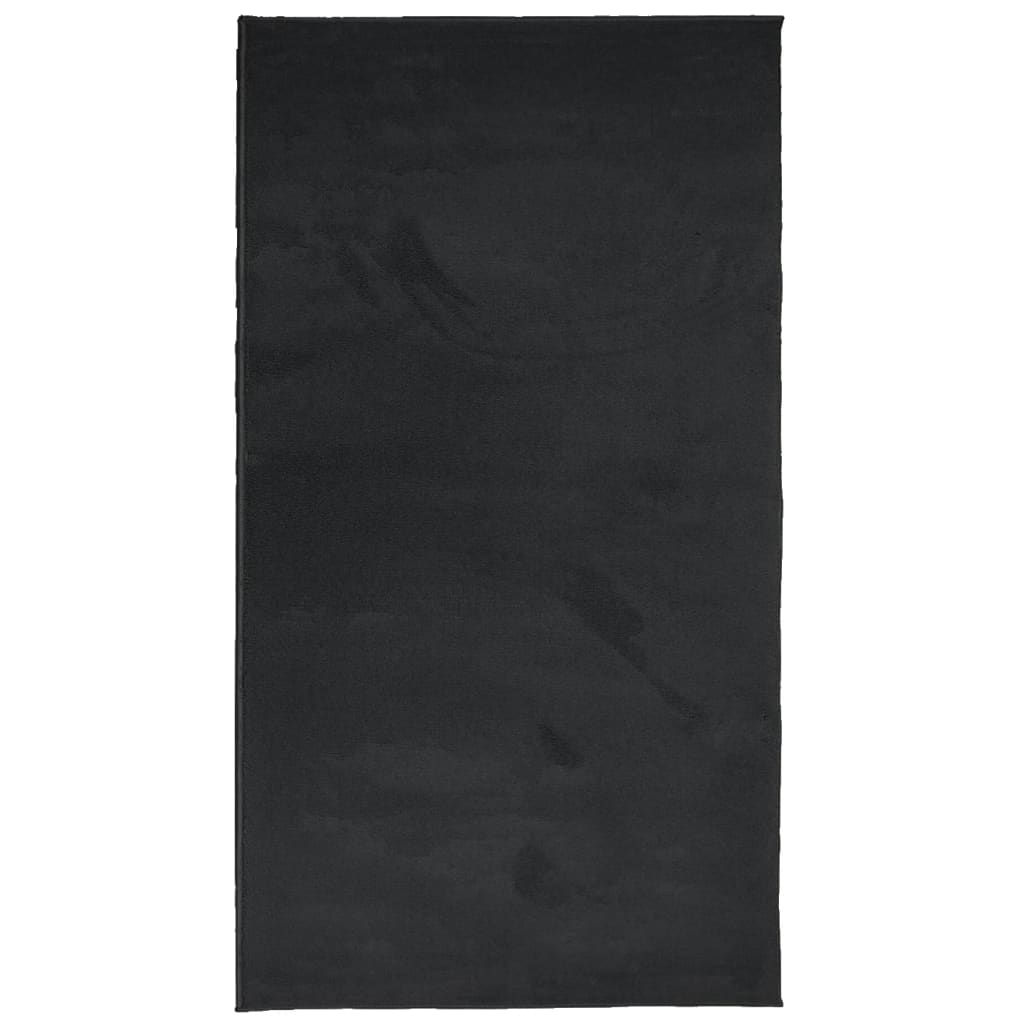 Tappeto OVIEDO a Pelo Corto Nero 60x110 cm - homemem39