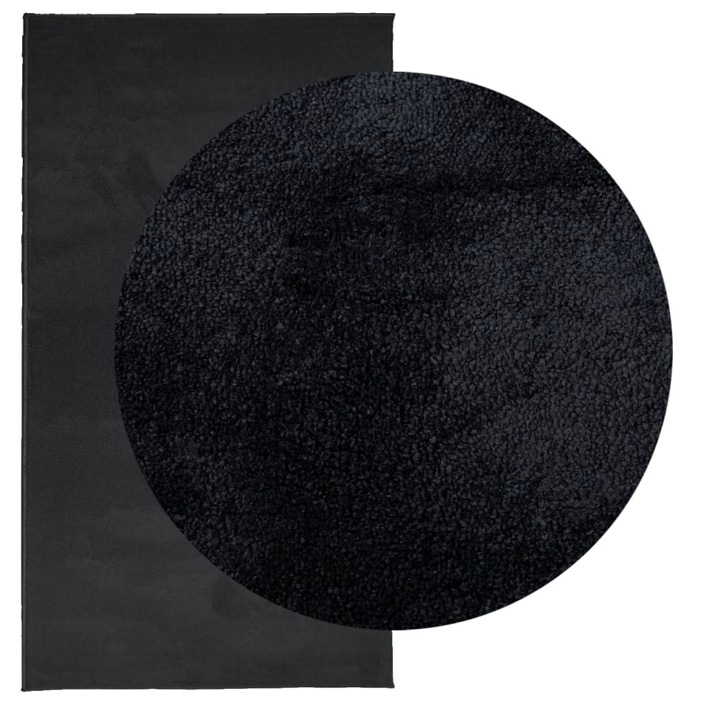 Tappeto OVIEDO a Pelo Corto Nero 60x110 cm - homemem39