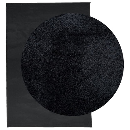 Tappeto OVIEDO a Pelo Corto Nero 140x200 cm | homemem39