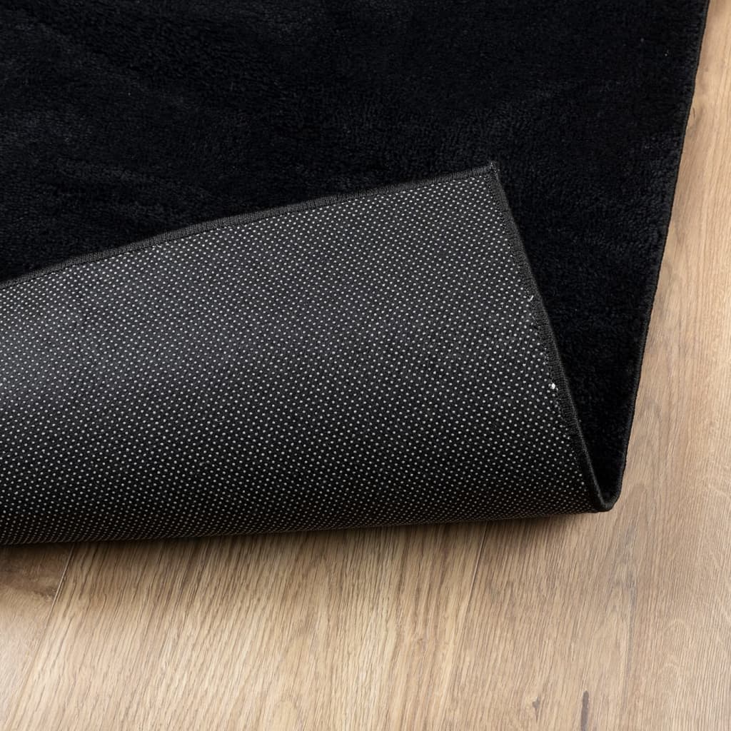 Tappeto OVIEDO a Pelo Corto Nero 160x230 cm - homemem39