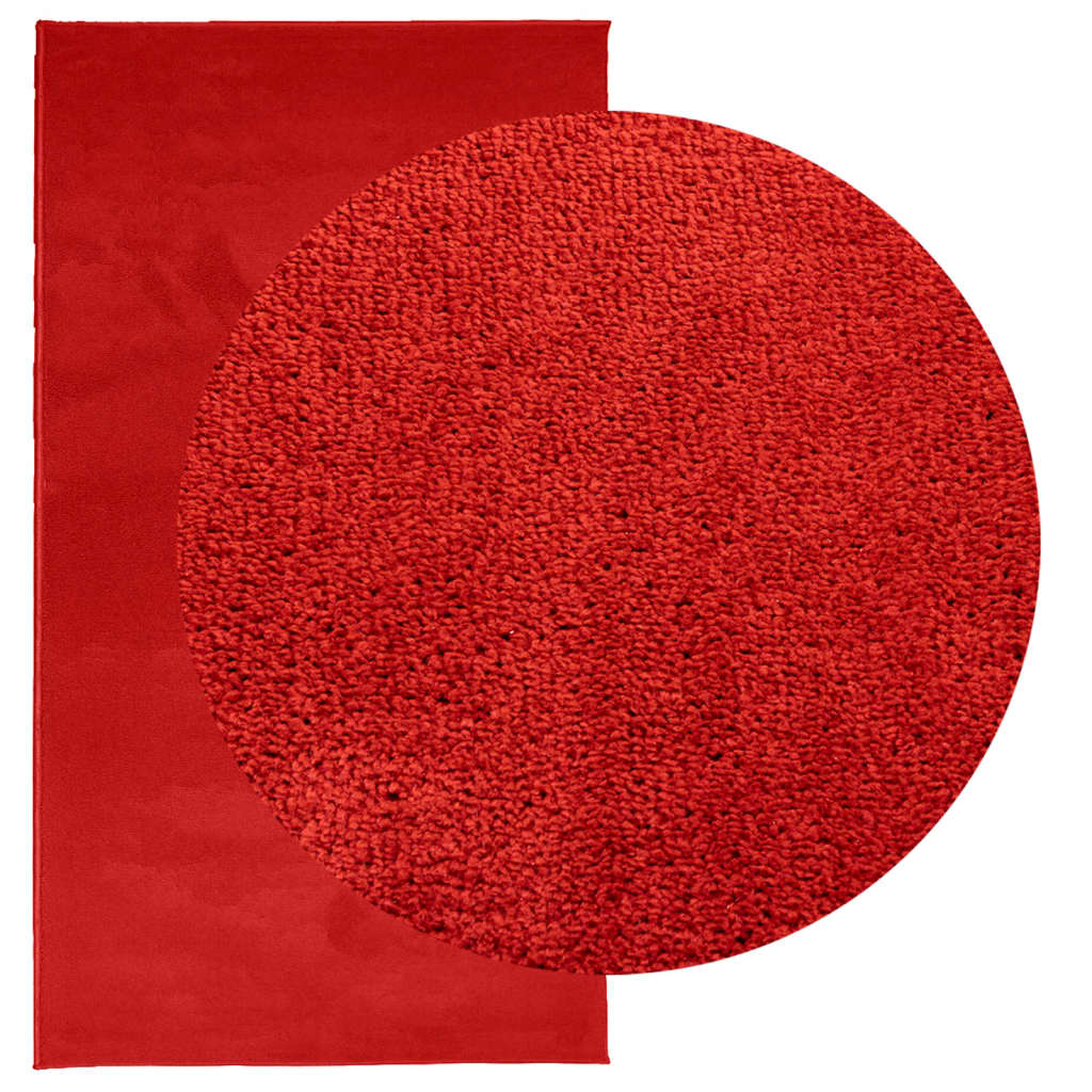 Tappeto OVIEDO a Pelo Corto Rosso 60x110 cm - homemem39