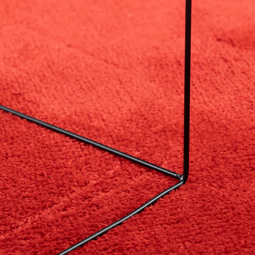 Tappeto OVIEDO a Pelo Corto Rosso 80x250 cm - homemem39