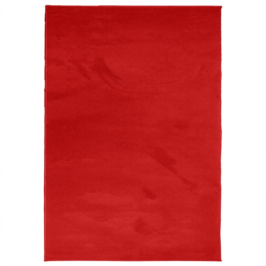 Tappeto OVIEDO a Pelo Corto Rosso 140x200 cm | homemem39