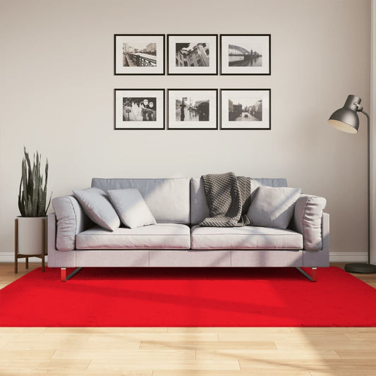 Tappeto OVIEDO a Pelo Corto Rosso 140x200 cm - homemem39