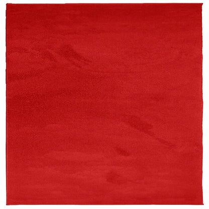 Tappeto OVIEDO a Pelo Corto Rosso 160x160 cm - homemem39