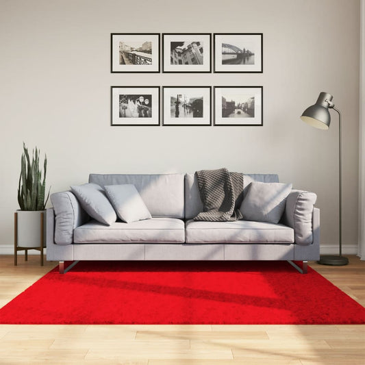 Tappeto OVIEDO a Pelo Corto Rosso 160x160 cm - homemem39
