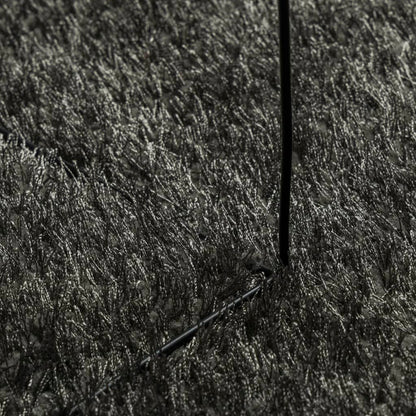 Tappeto a Pelo Lucido Lungo ISTAN Effetto Antracite 200x280 cm - homemem39