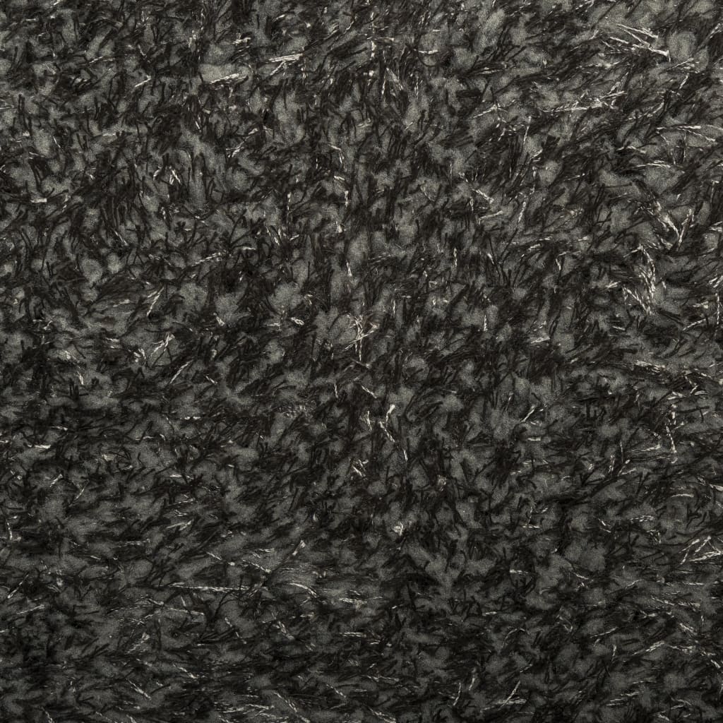 Tappeto a Pelo Lucido Lungo ISTAN Effetto Antracite 240x340 cm - homemem39