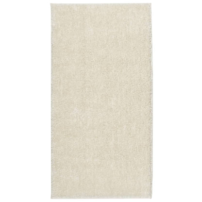 Tappeto a Pelo Lucido Lungo ISTAN Effetto Crema 80x150 cm