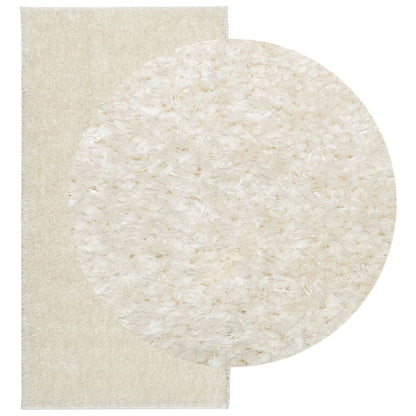 Tappeto a Pelo Lucido Lungo ISTAN Effetto Crema 100x200 cm - homemem39