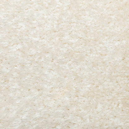 Tappeto a Pelo Lucido Lungo ISTAN Effetto Crema Ø 80 cm - homemem39
