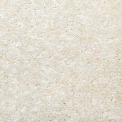 Tappeto a Pelo Lucido Lungo ISTAN Effetto Crema Ø 100 cm - homemem39