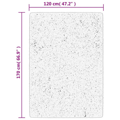 Tappeto a Pelo Lucido Lungo ISTAN Effetto Grigio 120x170 cm - homemem39