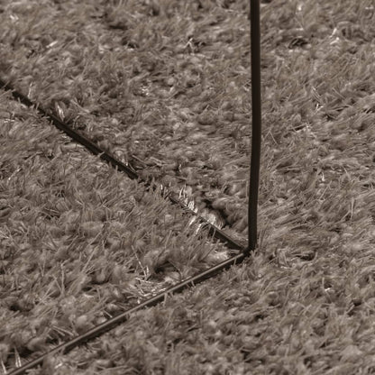 Tappeto a Pelo Lucido Lungo ISTAN Effetto Grigio 140x200 cm - homemem39