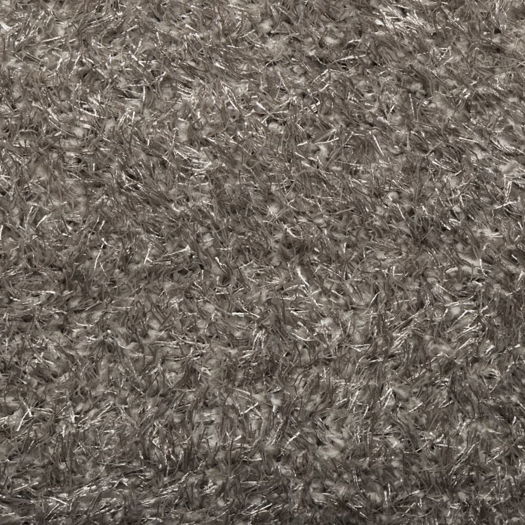 Tappeto a Pelo Lucido Lungo ISTAN Effetto Grigio 140x200 cm - homemem39