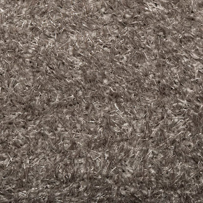 Tappeto a Pelo Lucido Lungo ISTAN Effetto Grigio 140x200 cm - homemem39