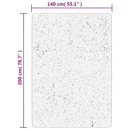 Tappeto a Pelo Lucido Lungo ISTAN Effetto Grigio 140x200 cm - homemem39