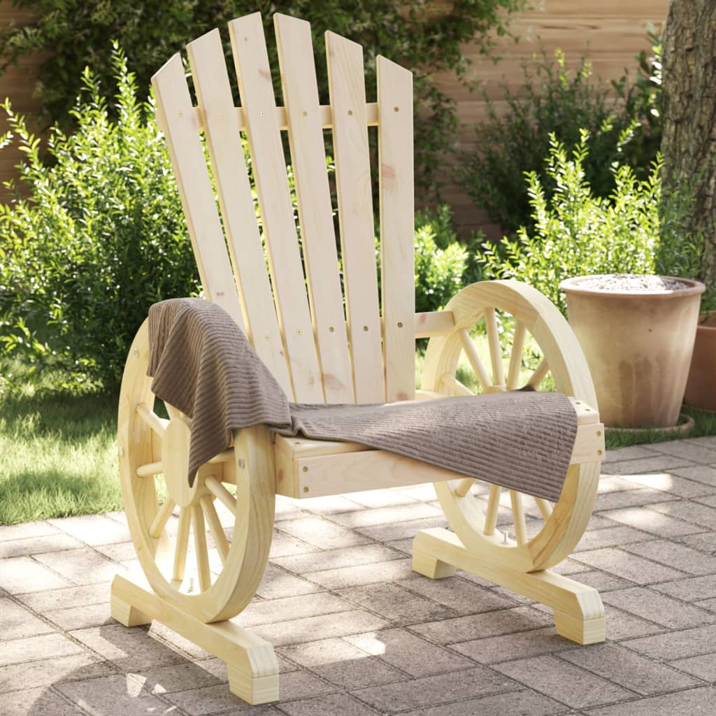 Sedie da Giardino Adirondack 4 pz in Legno Massello di Abete - homemem39