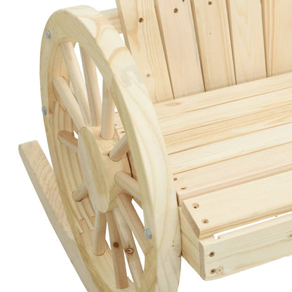 Sedie a Dondolo Adirondack 2 pz in Legno Massello di Abete - homemem39