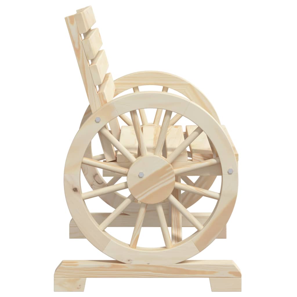 Sedie da Giardino 4 pz in Legno Massello di Abete - homemem39