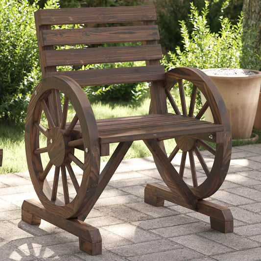 Sedie da Giardino 4 pz in Legno Massello di Abete | homemem39