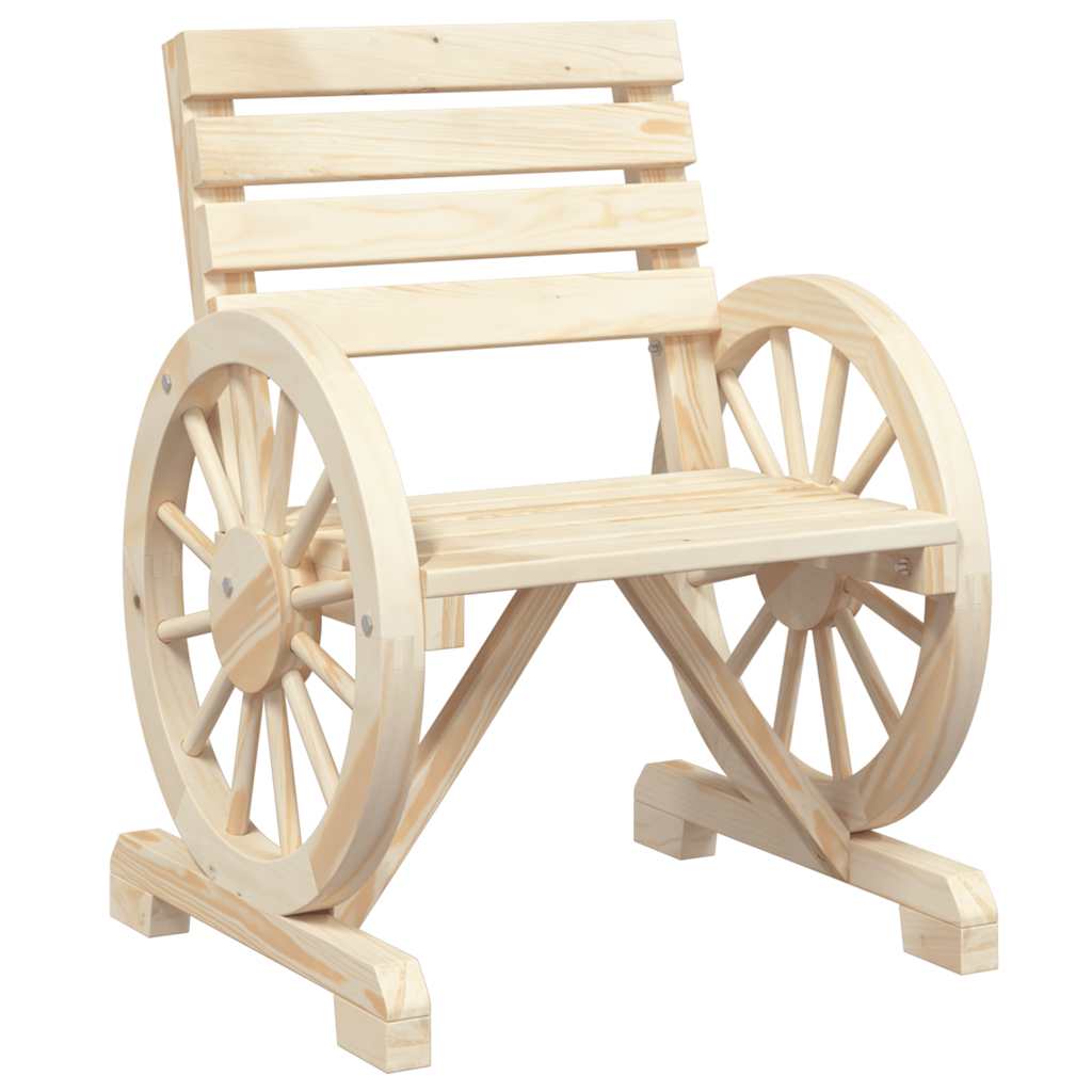 Set Salotto da Giardino 4 pz in Legno Massello di Abete | homemem39