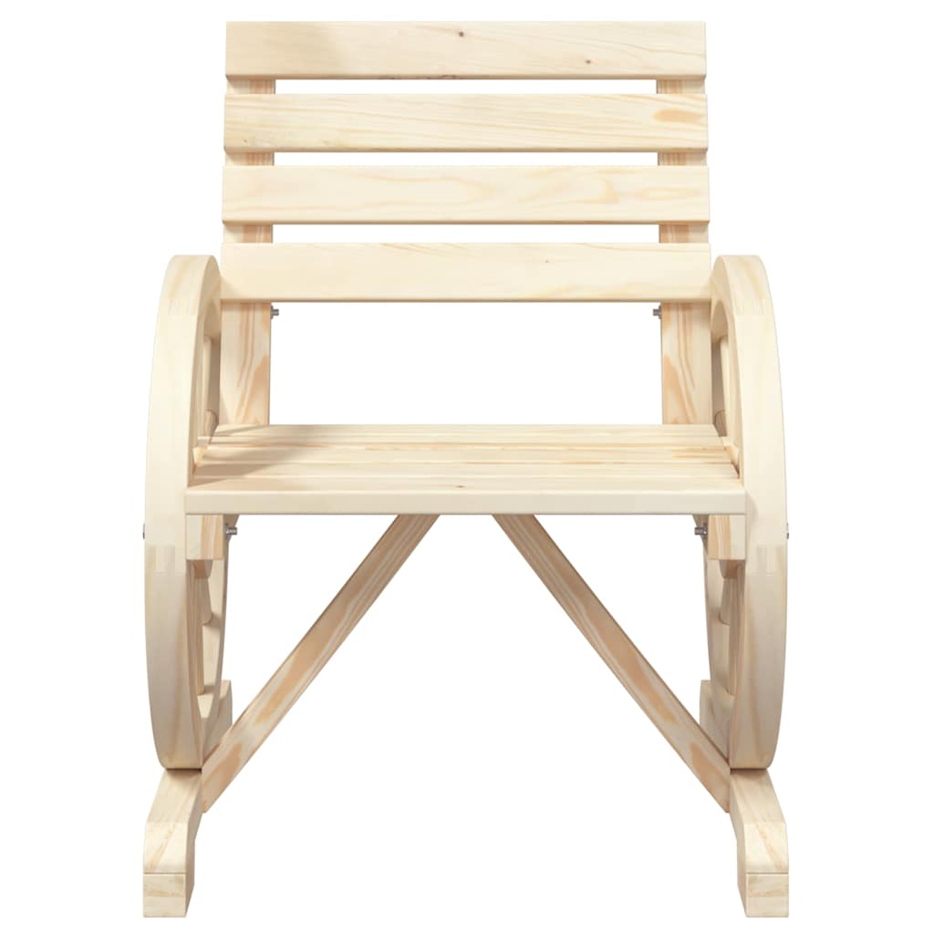 Set Salotto da Giardino 4 pz in Legno Massello di Abete | homemem39