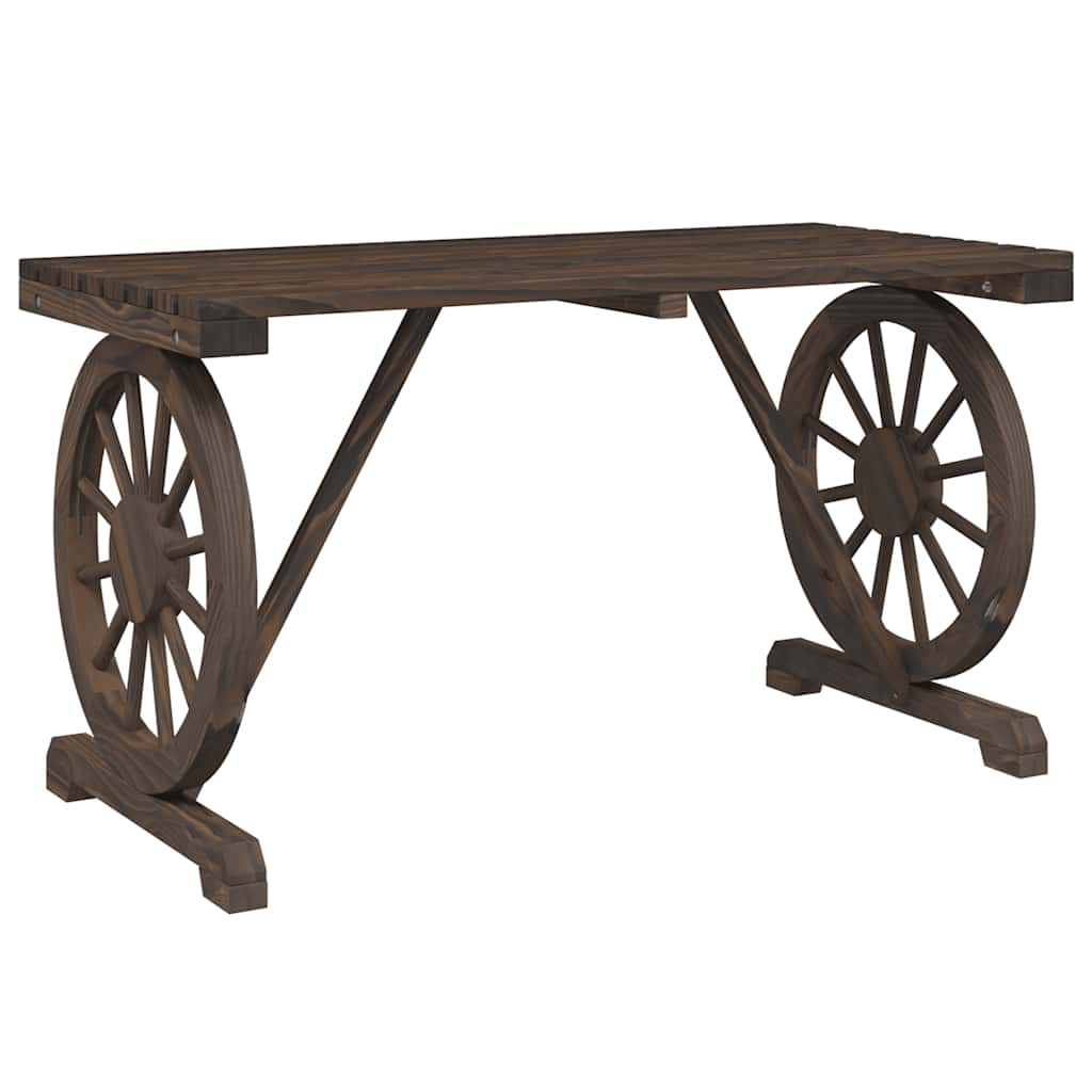 Set da Pranzo da Giardino 3 pz in Legno Massello di Abete