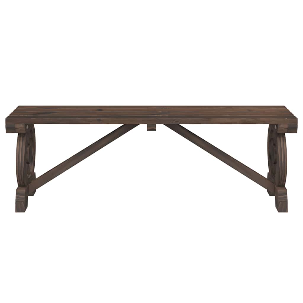 Set da Pranzo da Giardino 3 pz in Legno Massello di Abete