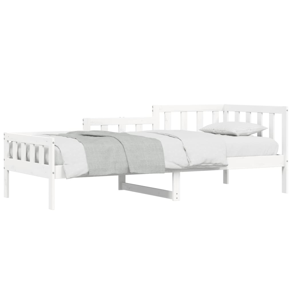 Dormeuse senza Materasso Bianca 80x200 cm Legno Massello Pino - homemem39