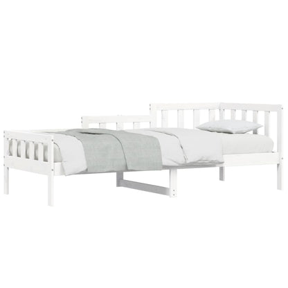 Dormeuse senza Materasso Bianca 90x200 cm Legno Massello Pino - homemem39