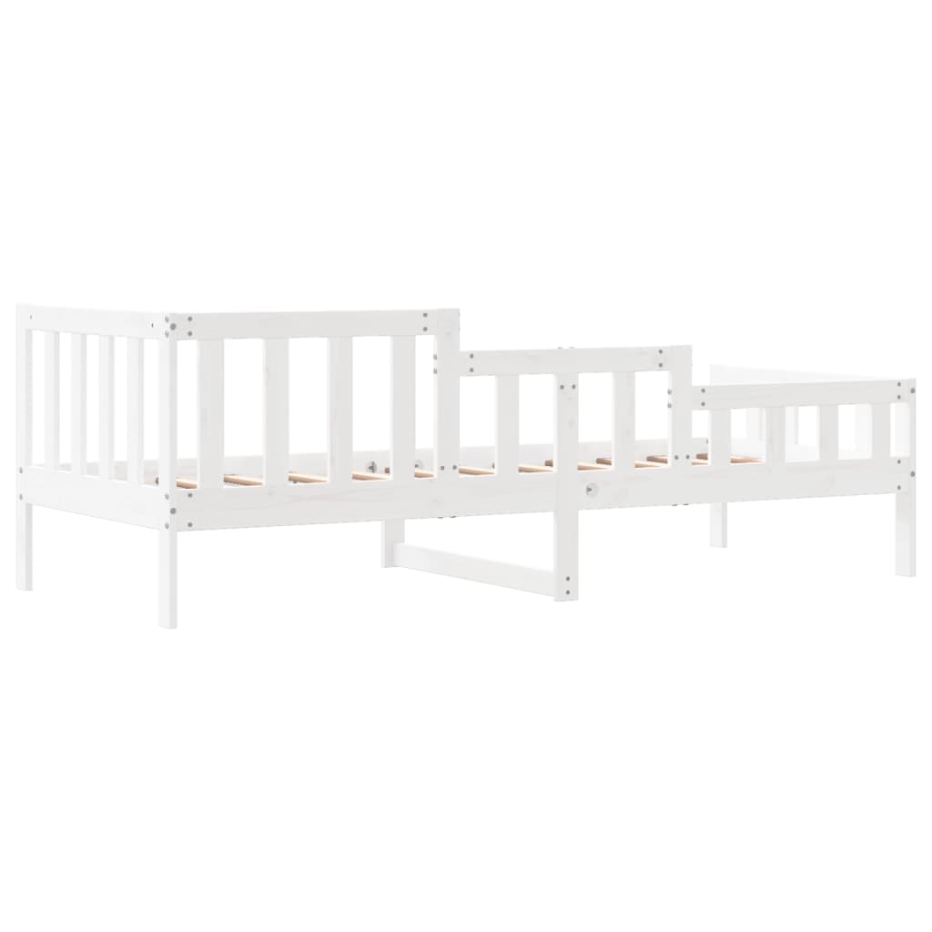 Dormeuse senza Materasso Bianca 90x200 cm Legno Massello Pino - homemem39