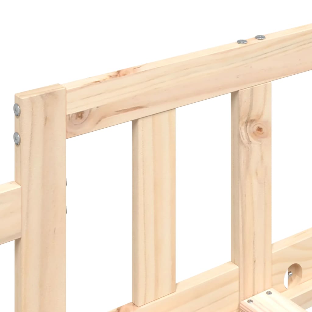 Dormeuse senza Materasso 90x190 cm in Legno Massello di Pino - homemem39