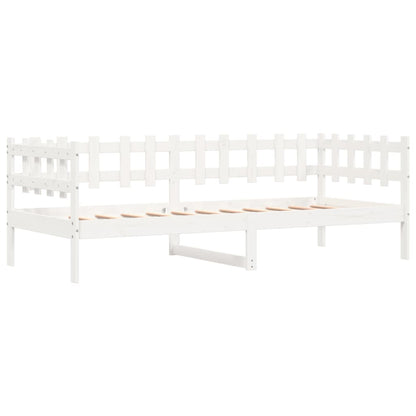 Dormeuse senza Materasso Bianca 80x200 cm Legno Massello Pino - homemem39