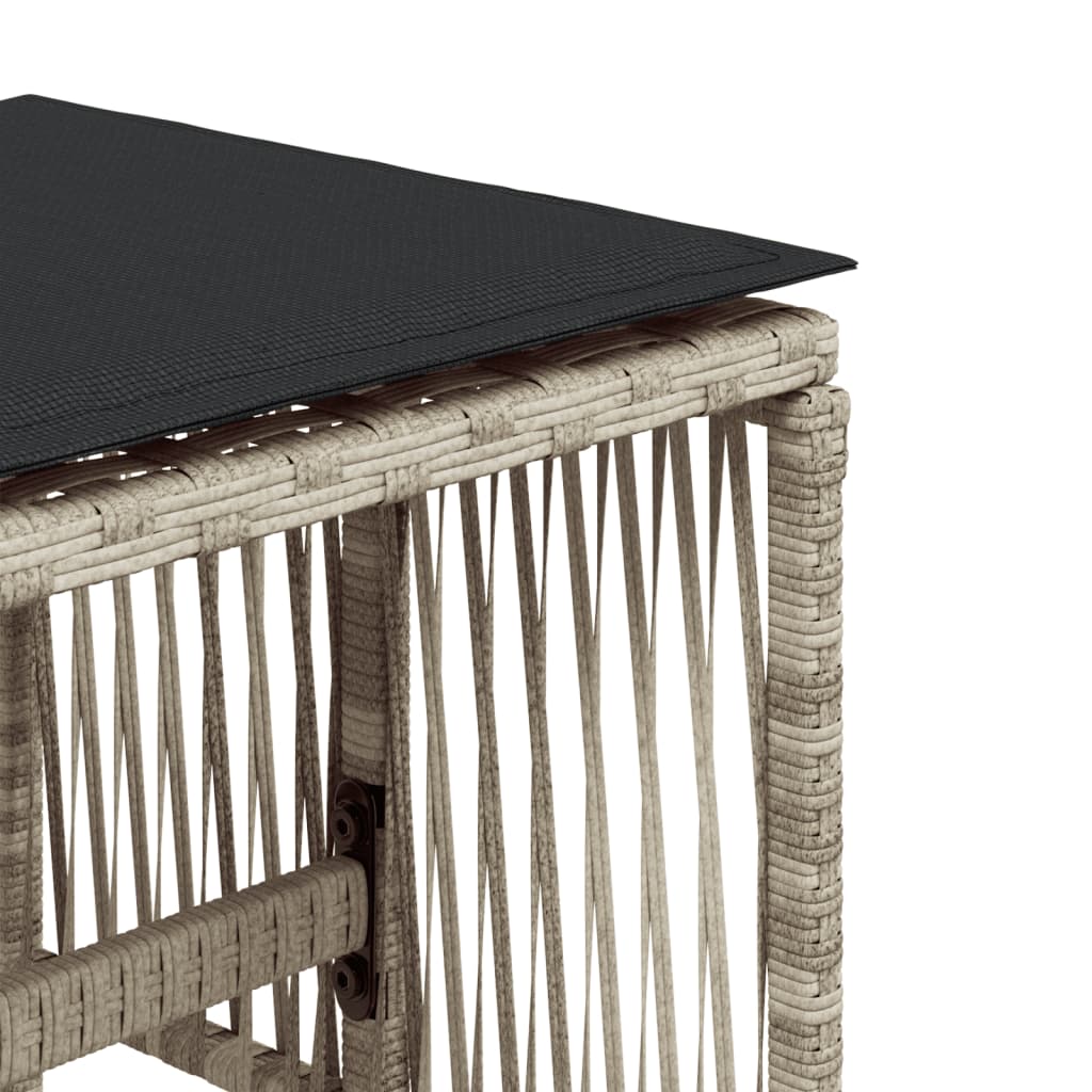 Sgabelli Giardino Cuscini 4pz Grigio Chiaro 41x41x36 Polyrattan - homemem39