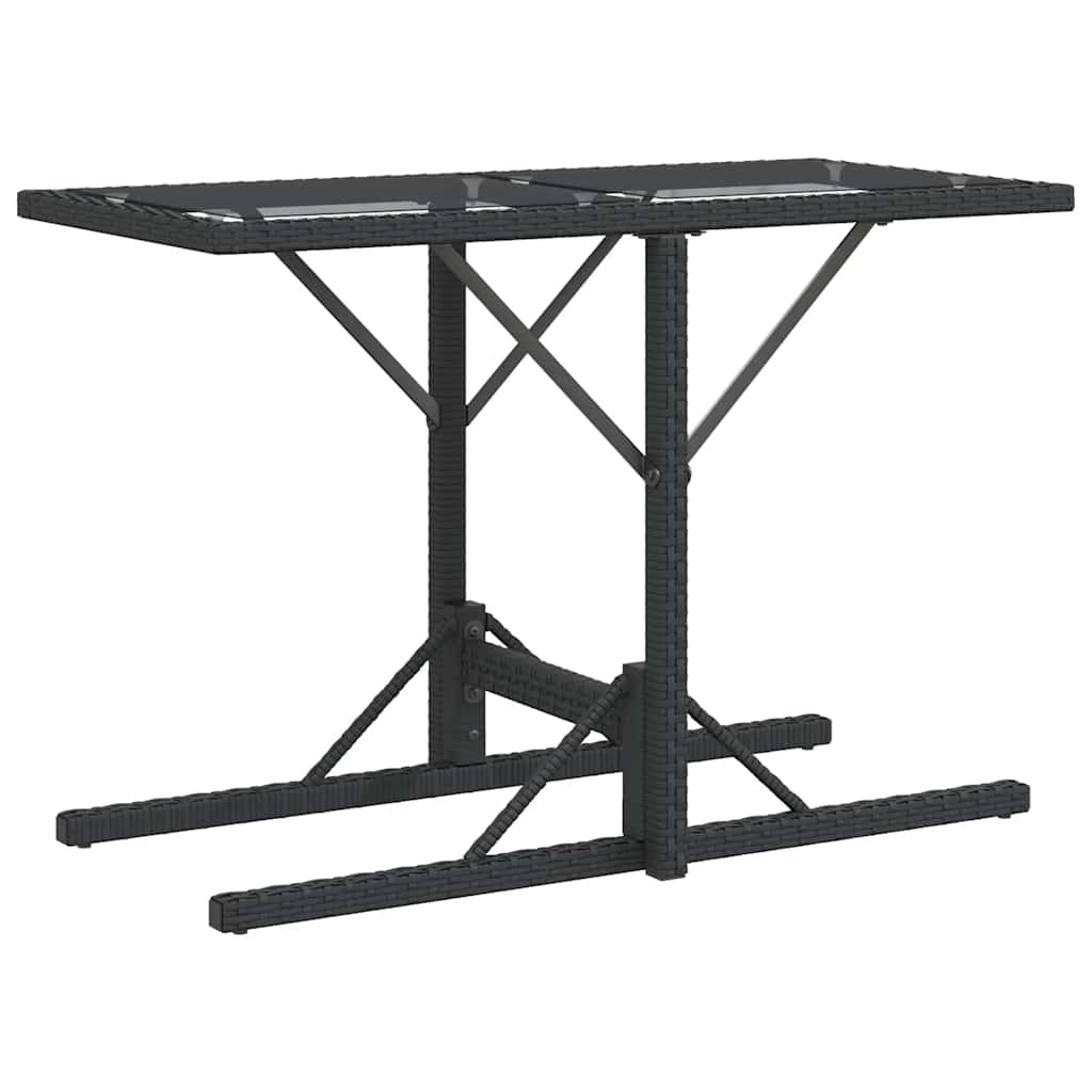 Set da Bistrò 3 pz con Cuscini Nero in Polyrattan | homemem39