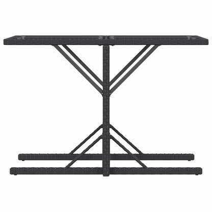 Set da Bistrò 3 pz con Cuscini Nero in Polyrattan | homemem39