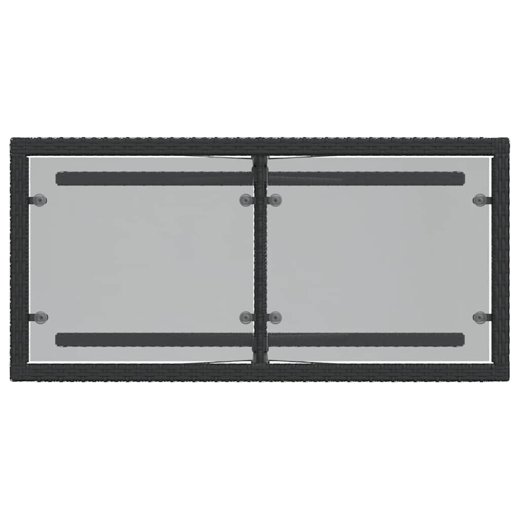 Set da Bistrò 3 pz con Cuscini Nero in Polyrattan | homemem39