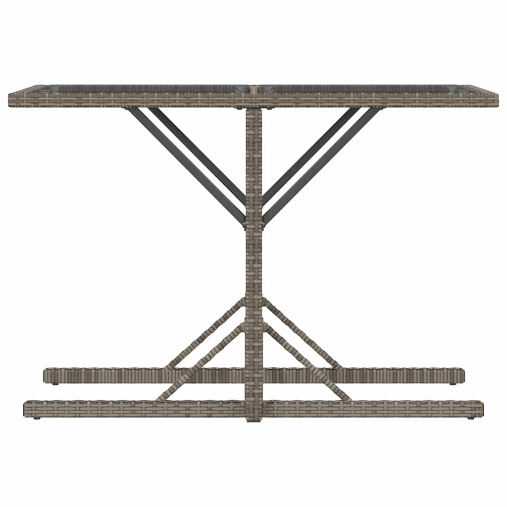 Set da Bistrò 3 pz con Cuscini Grigio in Polyrattan
