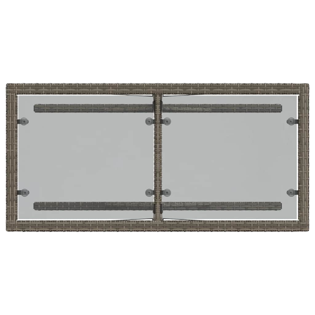 Set da Bistrò 3 pz con Cuscini Grigio in Polyrattan | homemem39