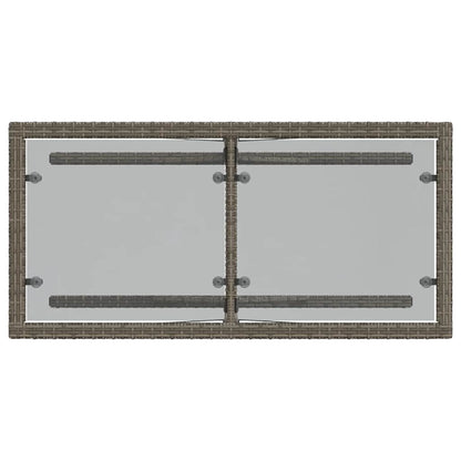Set da Bistrò 3 pz con Cuscini Grigio in Polyrattan | homemem39