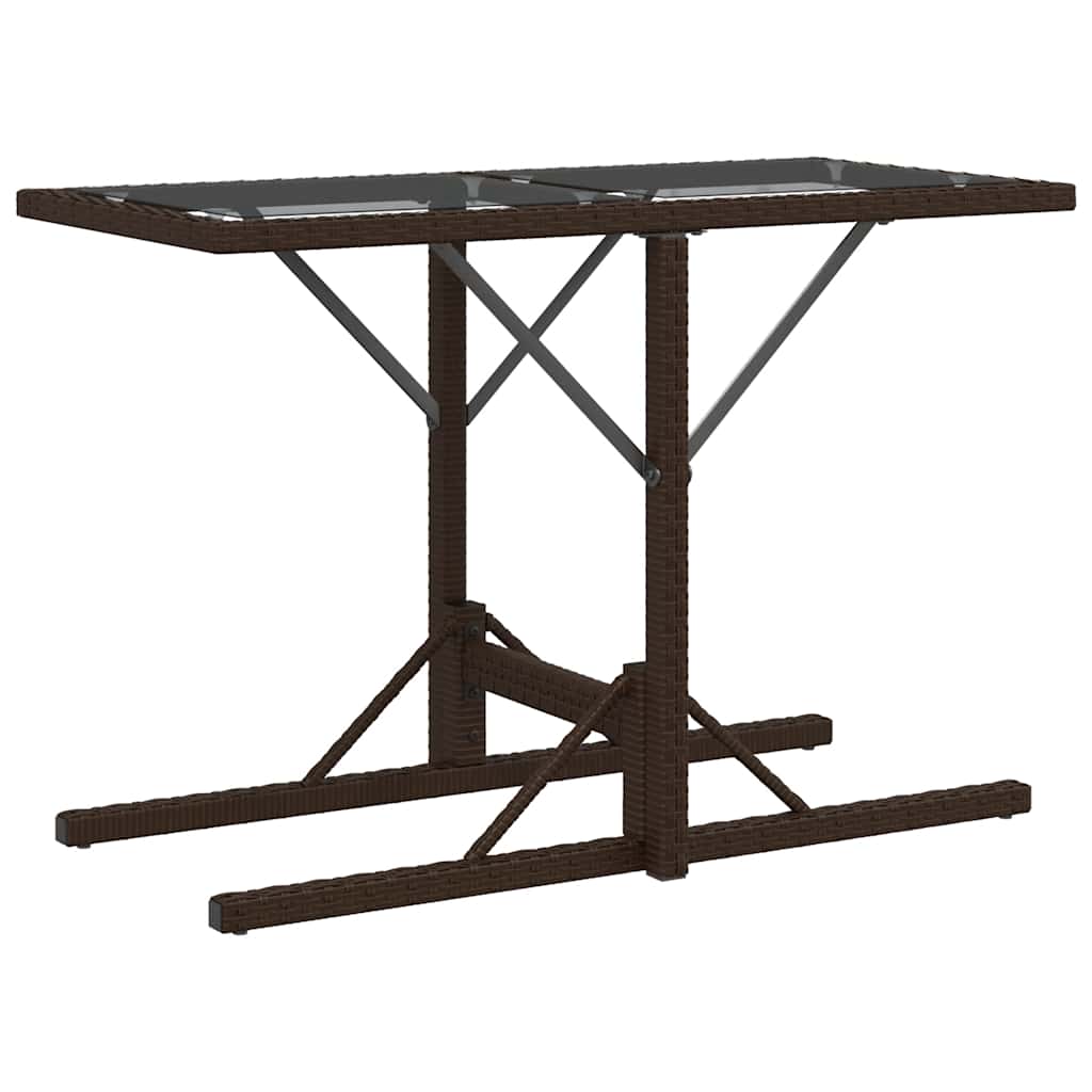 Set Bistrò 3 pz con Cuscini Marrone in Polyrattan | homemem39