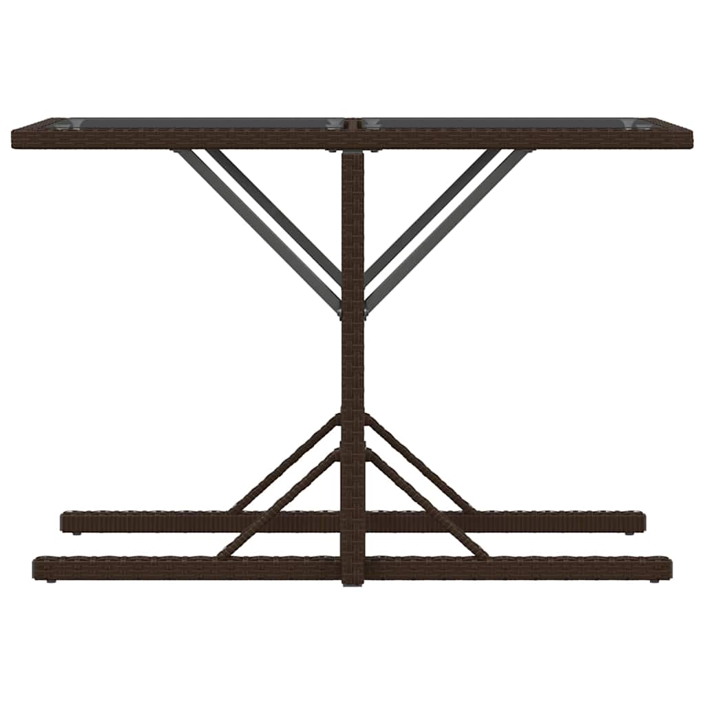 Set Bistrò 3 pz con Cuscini Marrone in Polyrattan